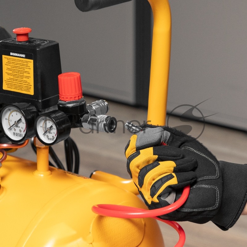 Компрессор DENZEL воздушный DK1800/50,Х-PRO 1,8 кВт, 280л/мин, 50л 58068