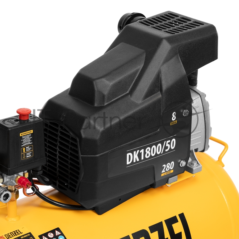 Компрессор DENZEL воздушный DK1800/50,Х-PRO 1,8 кВт, 280л/мин, 50л 58068