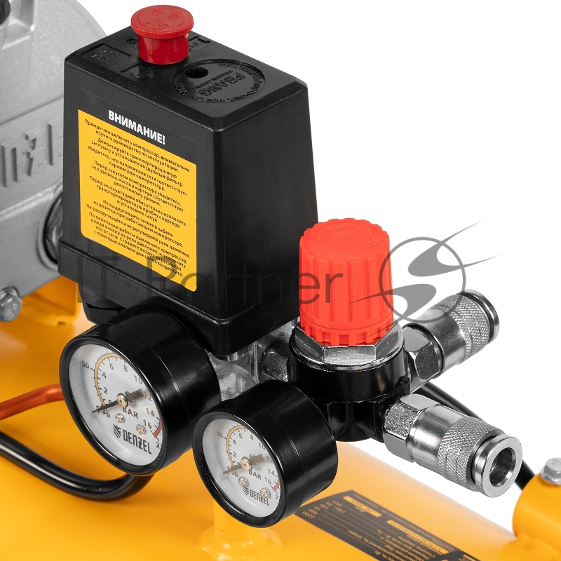 Компрессор DENZEL воздушный DKV2200/100,Х-PRO 2.2 кВт, 400 л/мин, 100л 58079