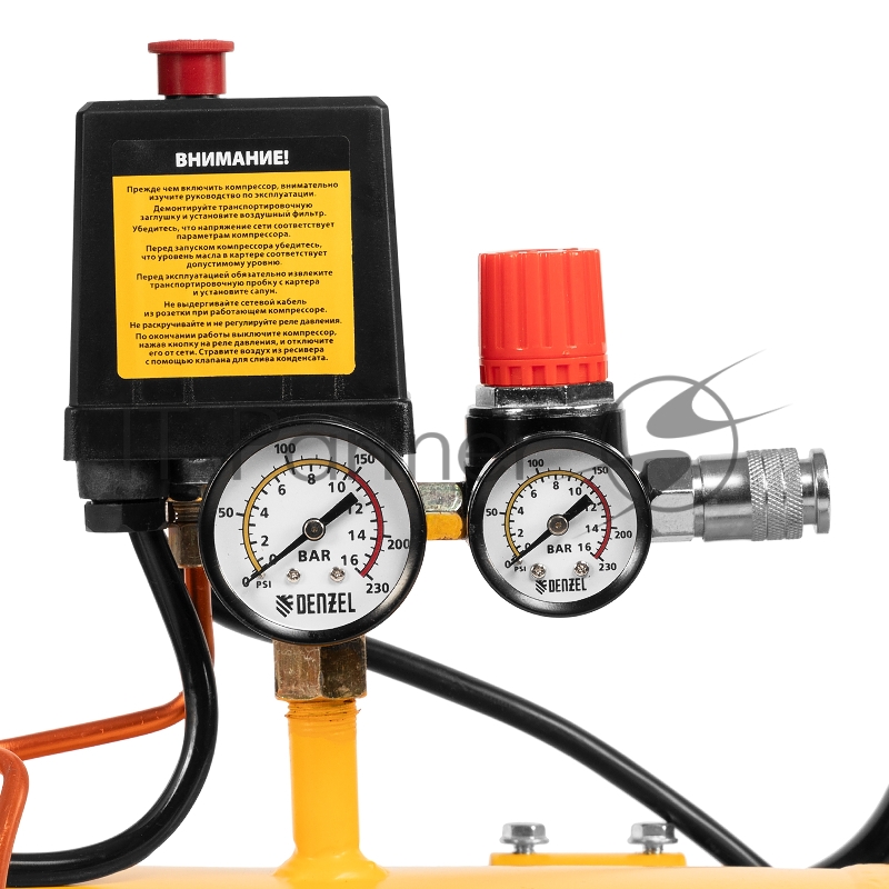 Компрессор DENZEL воздушный DKV2200/100,Х-PRO 2.2 кВт, 400 л/мин, 100л 58079