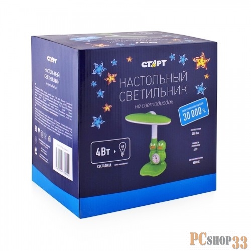 Светильники настольные СТАРТ (4680024812290) Светильник настольный детский CT66 зеленый