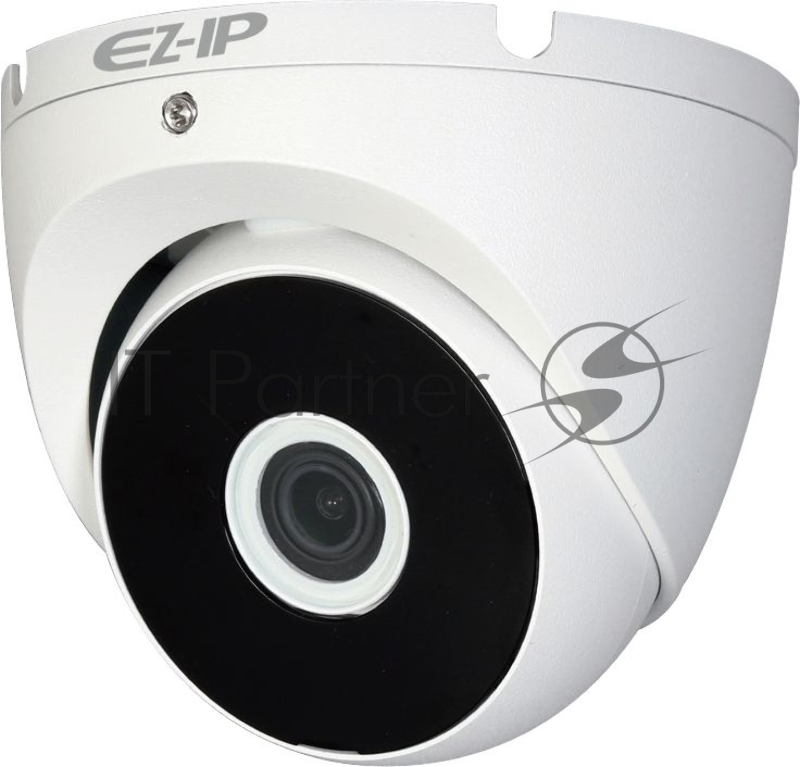 Видеокамера HDCVI купольная EZ-IP EZ-HAC-T2A41P-0360B-DIP 1/2.7 4Мп КМОП, 3.6мм фиксированный объектив, OSD, 4в1 (CVI/TVI/AHD/CVBS), IP67