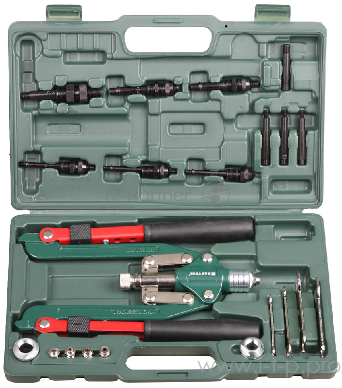 Заклепочник KRAFTOOL RS-77 31182 резьбовые М4-12, вытяжные d=2,4-6,4 мм и штифты М4,М5,М6,М8