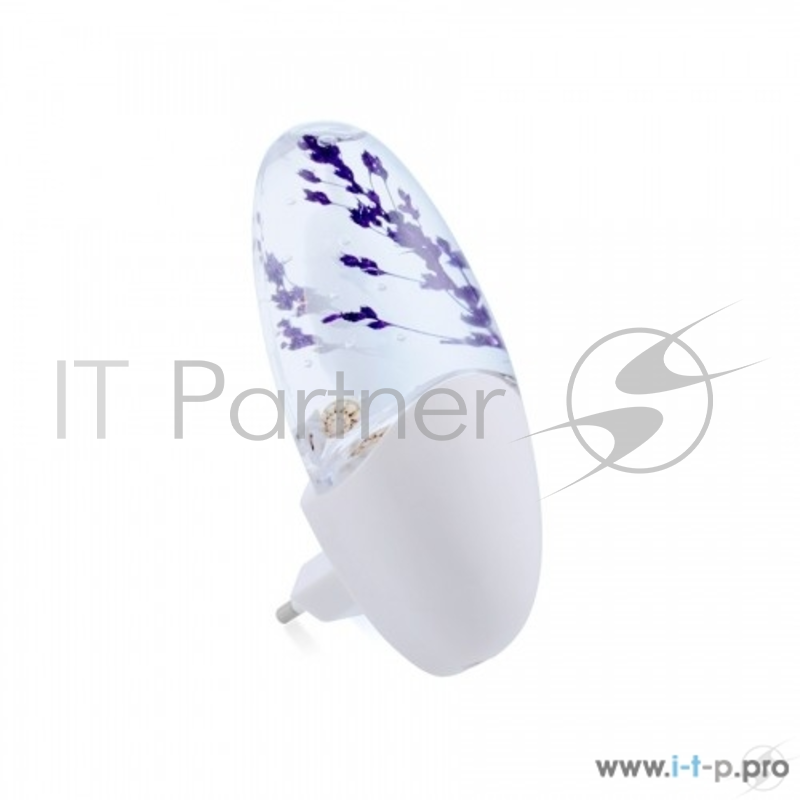 Светильники-ночники СТАРТ (4670012298212) Ночник с датчиком освещенности. NL 1LED василек