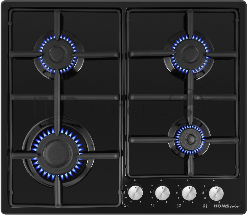 Газовая варочная панель HOMSair HGE643GBK