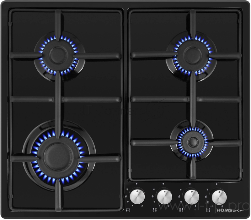 Газовая варочная панель HOMSair HGE643BK