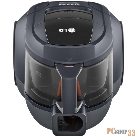 Пылесос LG VC-5420NHTG 2000Вт/380 Вт, контейнер 1,3л., НЕРА 11 фильтр, стальная телескопическая трубка, Кнопка Вкл/Выкл на ручке, насадка пол/ковер, цвет серый