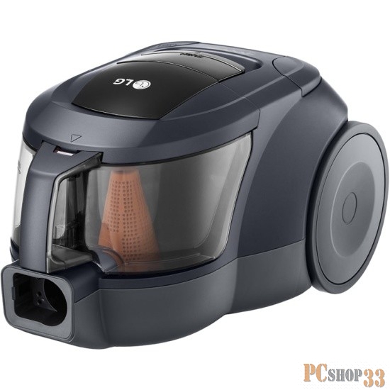 Пылесос LG VC-5420NHTG 2000Вт/380 Вт, контейнер 1,3л., НЕРА 11 фильтр, стальная телескопическая трубка, Кнопка Вкл/Выкл на ручке, насадка пол/ковер, цвет серый