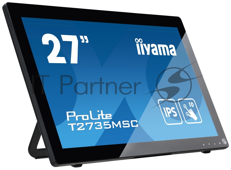 Монитор Iiyama 27 ProLite T2735MSC-B3 черный VA LED 16:9 HDMI M/M Cam матовая 300cd 178гр/178гр 1920x1080 D-Sub DisplayPort FHD USB Touch 9.1кг