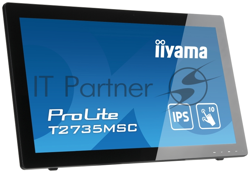 Монитор Iiyama 27 ProLite T2735MSC-B3 черный VA LED 16:9 HDMI M/M Cam матовая 300cd 178гр/178гр 1920x1080 D-Sub DisplayPort FHD USB Touch 9.1кг