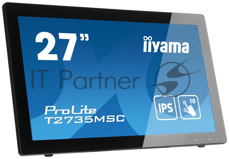 Монитор Iiyama 27 ProLite T2735MSC-B3 черный VA LED 16:9 HDMI M/M Cam матовая 300cd 178гр/178гр 1920x1080 D-Sub DisplayPort FHD USB Touch 9.1кг