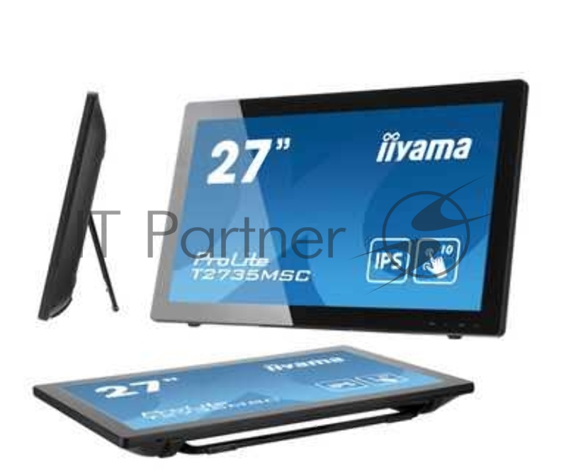 Монитор Iiyama 27 ProLite T2735MSC-B3 черный VA LED 16:9 HDMI M/M Cam матовая 300cd 178гр/178гр 1920x1080 D-Sub DisplayPort FHD USB Touch 9.1кг