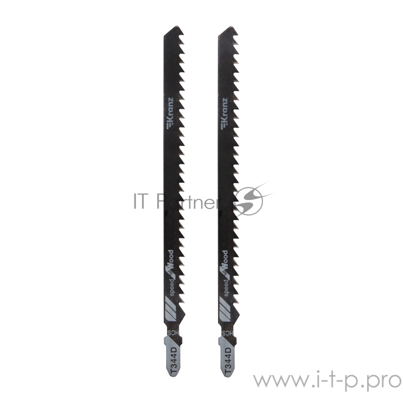 Пилка для электролобзика по дереву KRANZ T344D 152 мм 6 зубьев на дюйм 8-100 мм (2 шт./уп.)