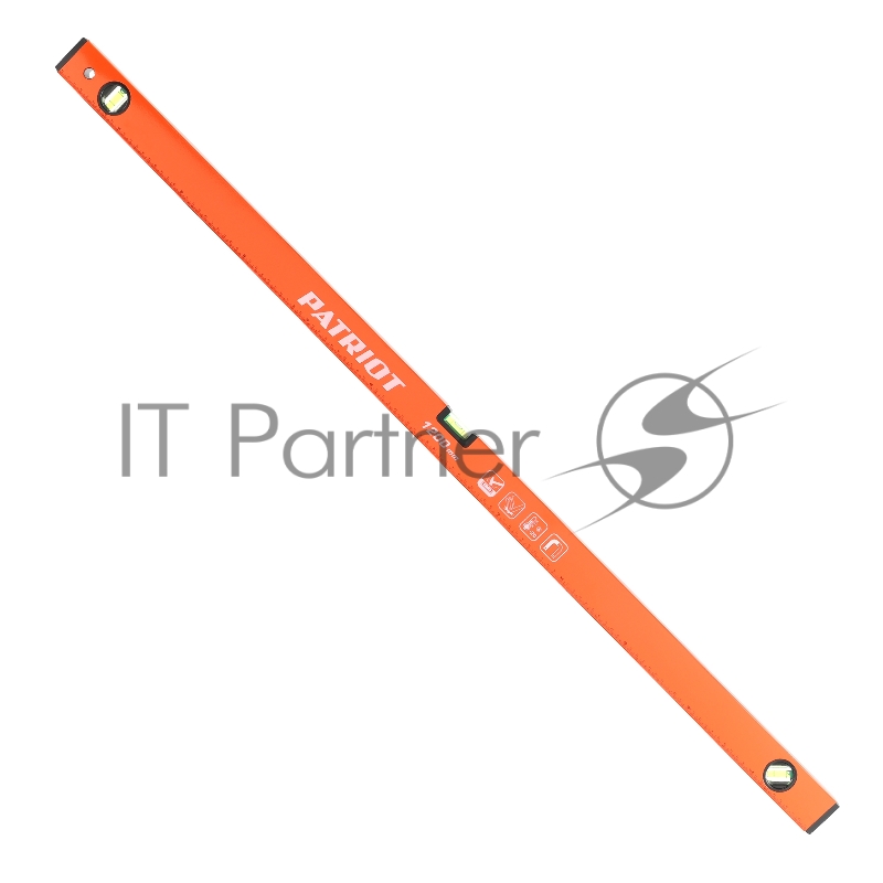 Уровень PATRIOT LRP-1200, магнитный, алюминиевый фрезерованный, усиленный, 1200мм