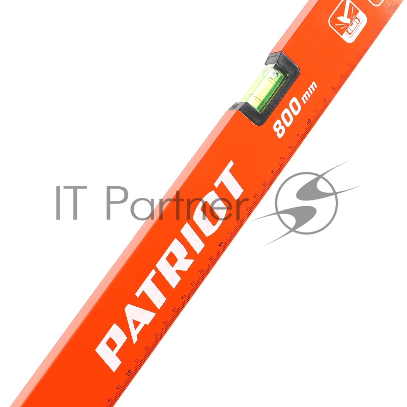 Уровень PATRIOT LRP-800, магнитный, алюминиевый фрезерованный, усиленный, 800мм