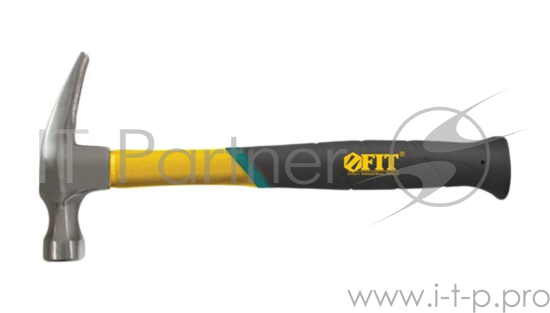 Молоток FIT 44774 гвоздодер фиберглассоваяусиленная ручка профи 450 гр (27 мм)