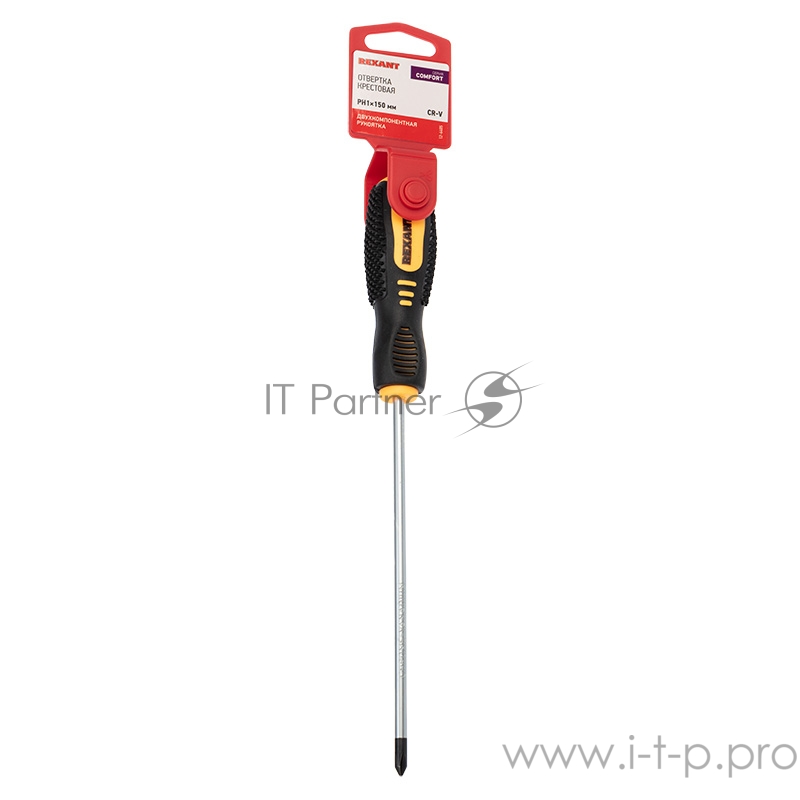 Отвертка крестовая PH 1х150 мм, двухкомпонентная рукоятка REXANT
