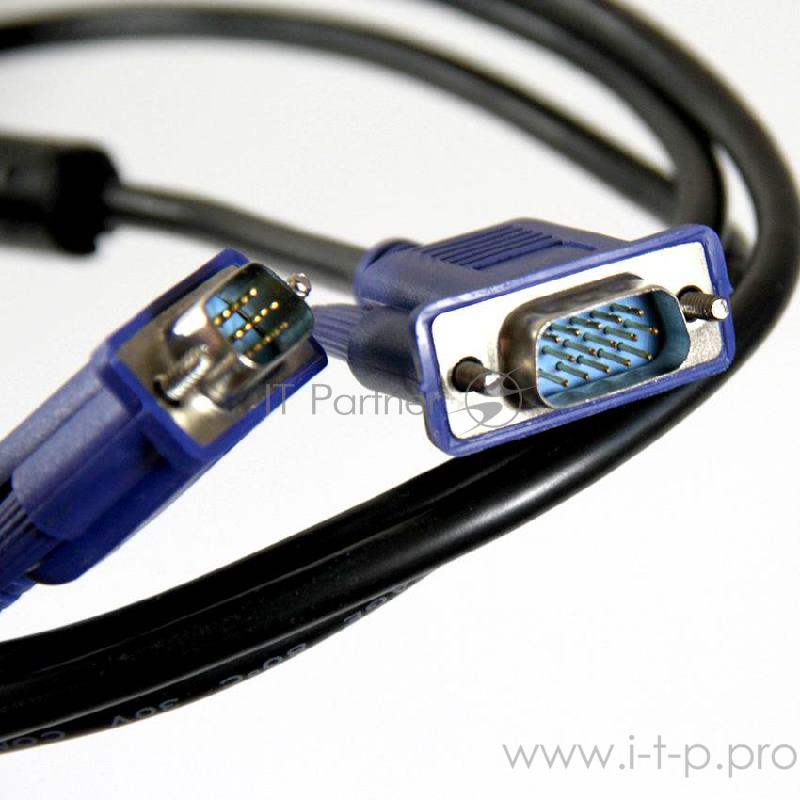 Кабель TV-COM Кабель соединительный (QCG341AD) SVGA (15m/15m) 1,8m 2 фильтра 6937510843794 / 6937510900015