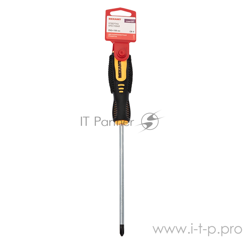 Отвертка крестовая PH 2х150 мм, двухкомпонентная рукоятка REXANT