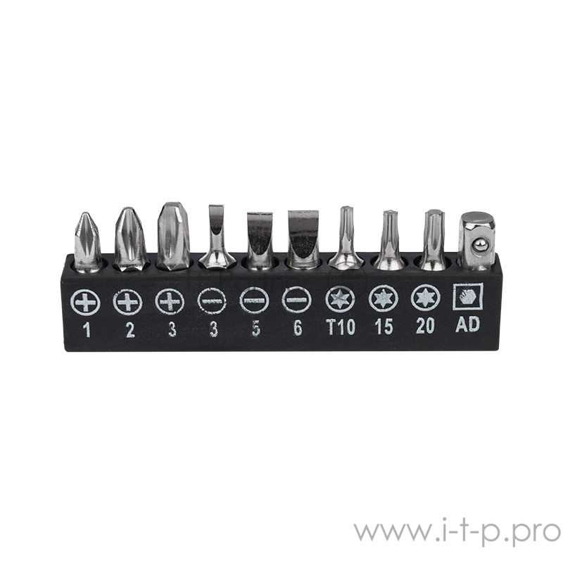 Набор головок и бит с реверсивной отверткой, 21 предмет REXANT
