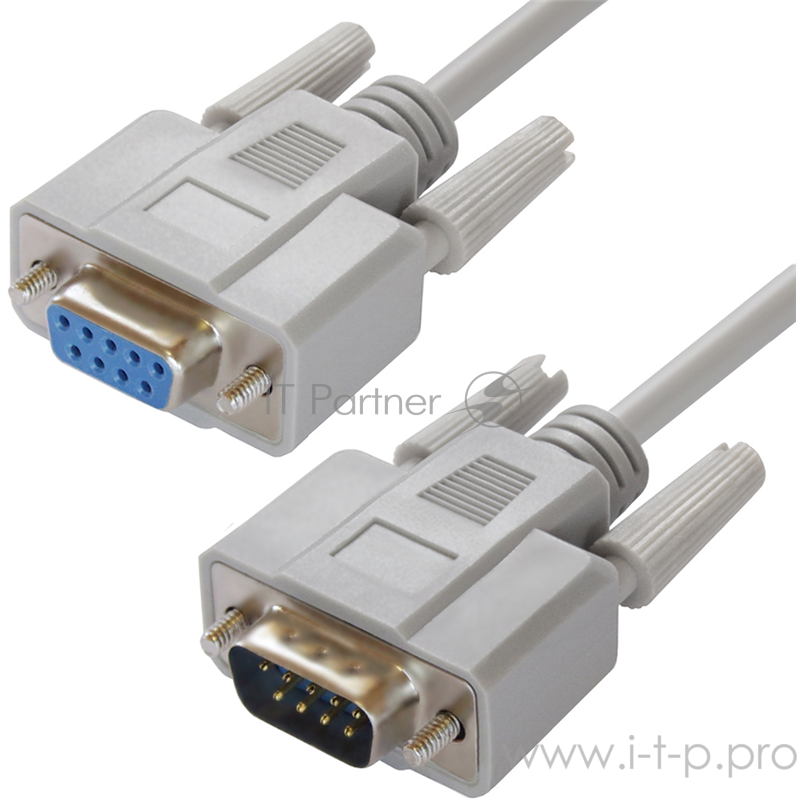 Кабель Greenconnect Кабель удлинитель 3m COM RS-232 порта GCR-DB9CM2F-3m, 9M / 9F, 30 AWG