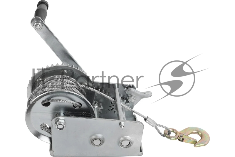 Лебедка ручная барабанная PATRIOT WH 1100B, усилие - 1100 кг, трос- 8 м