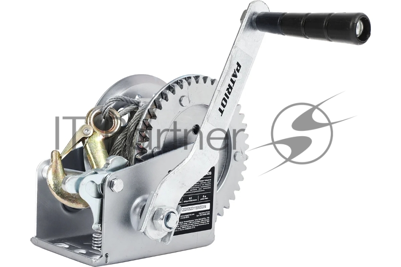 Лебедка ручная барабанная PATRIOT WH 540B, усилие - 540 кг, трос- 8 м