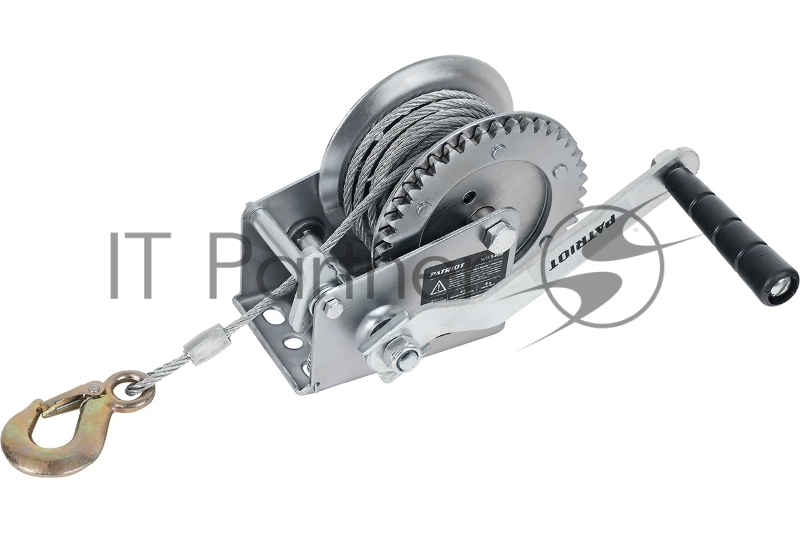 Лебедка ручная барабанная PATRIOT WH 540B, усилие - 540 кг, трос- 8 м
