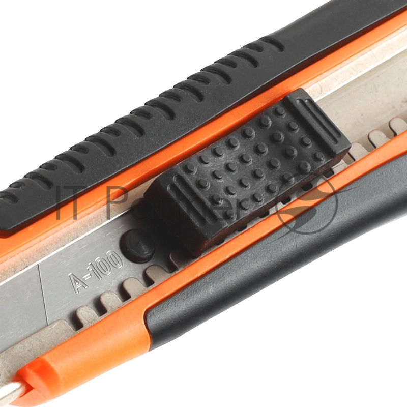 Нож строительный PATRIOT, CKA-182, с выдвижным сегментированным лезвием, автофиксатор, двухкомпонентный пластиковый корпус,18мм