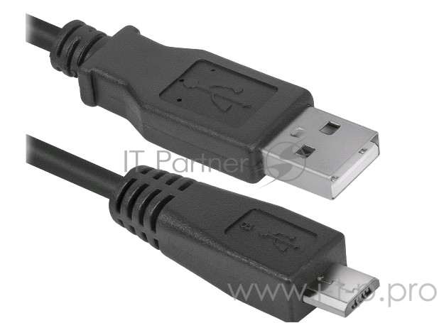 Кабель Defender USB08-06 USB 2.0 кабель для соед. USB 2.0 AM-MicroBM,1.8м, PolyBag (87459)