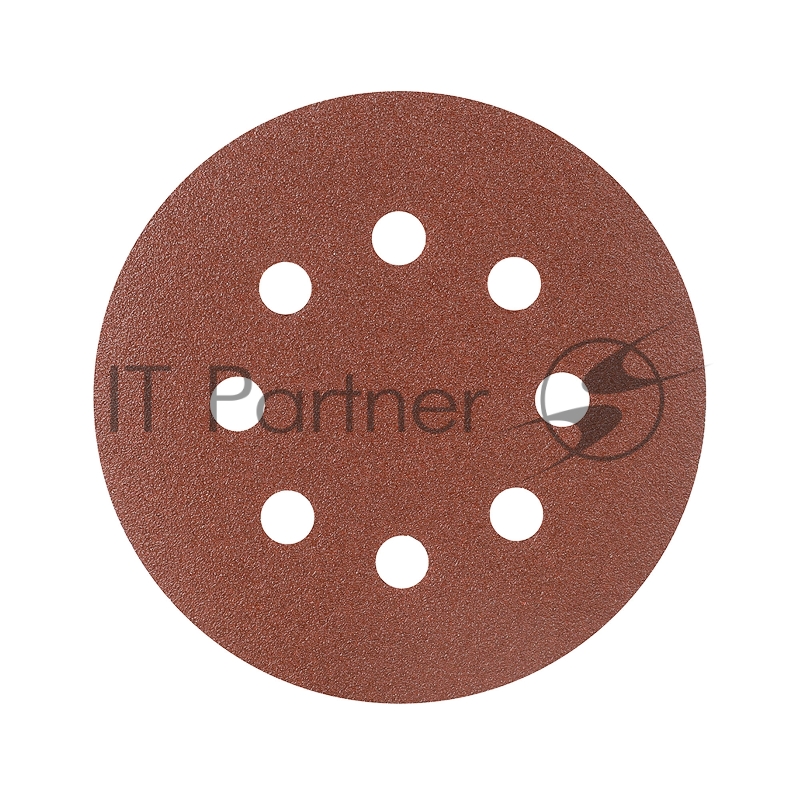 Круг шлифовальный PATRIOT на липучке, 125мм, Р100, 8 отверстий, 5 шт