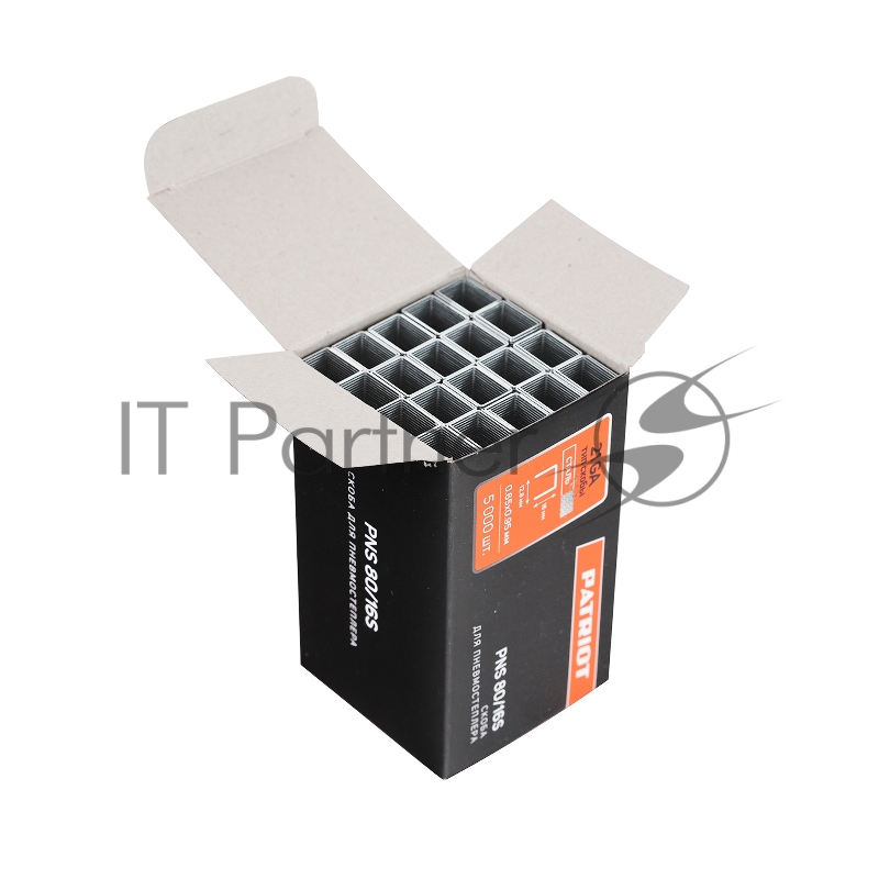 Скоба PNS 80/16S для пневмостеплера ASG 180, обивочная, тип 80 (21GA), длина 16 мм, ширина 12,8 мм, сечение 0,65 x 0,95 мм, сталь, 5000 штук