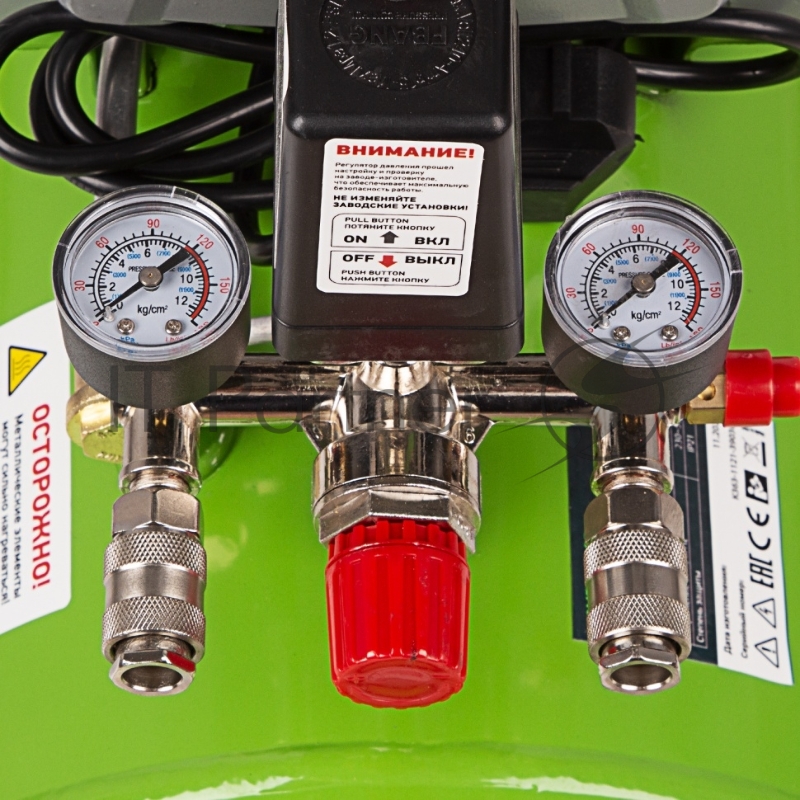 Компрессор СИБРТЕХ воздушный КК-1500/50, 1,5 кВт, 198 л/мин, 50 л, 58039