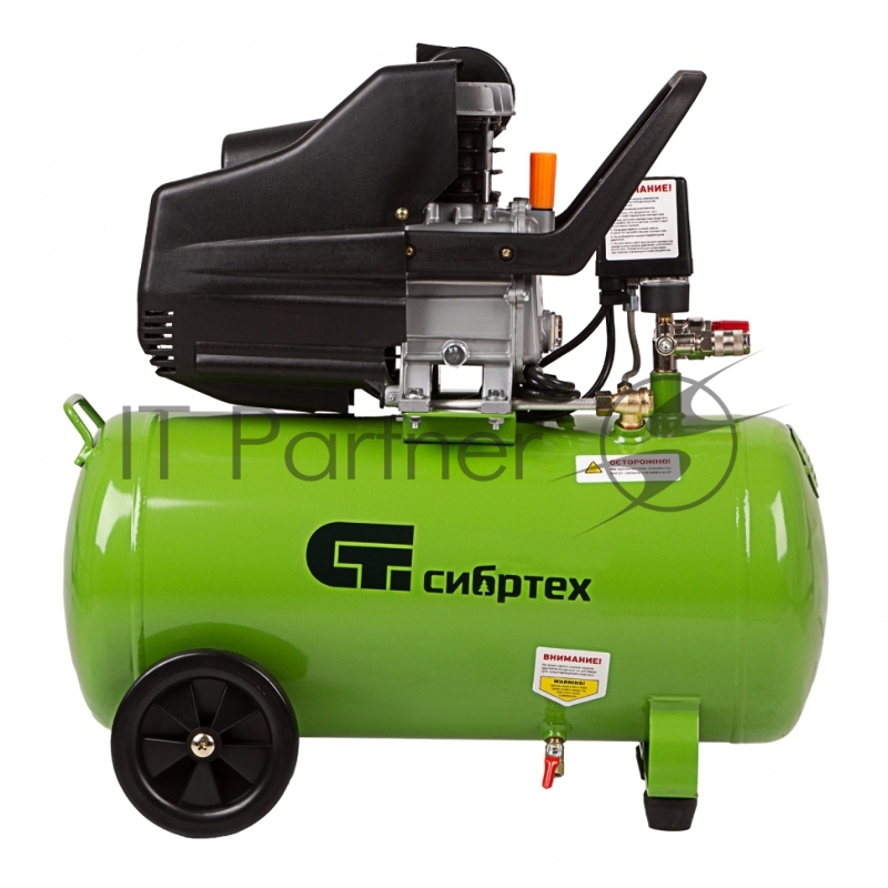 Компрессор СИБРТЕХ воздушный КК-1500/50, 1,5 кВт, 198 л/мин, 50 л, 58039