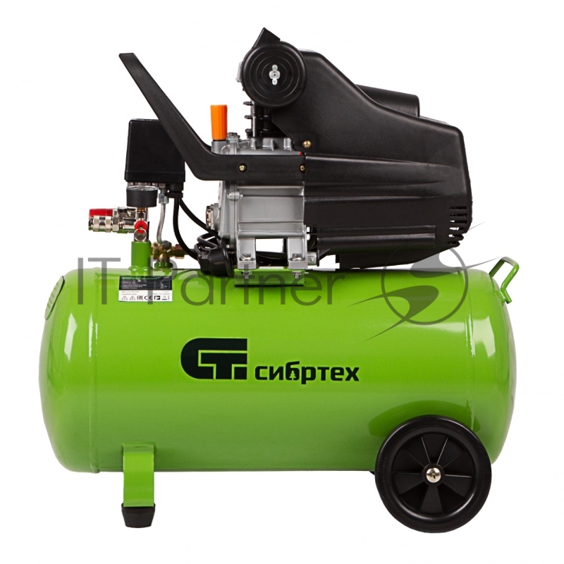 Компрессор СИБРТЕХ воздушный КК-1500/50, 1,5 кВт, 198 л/мин, 50 л, 58039