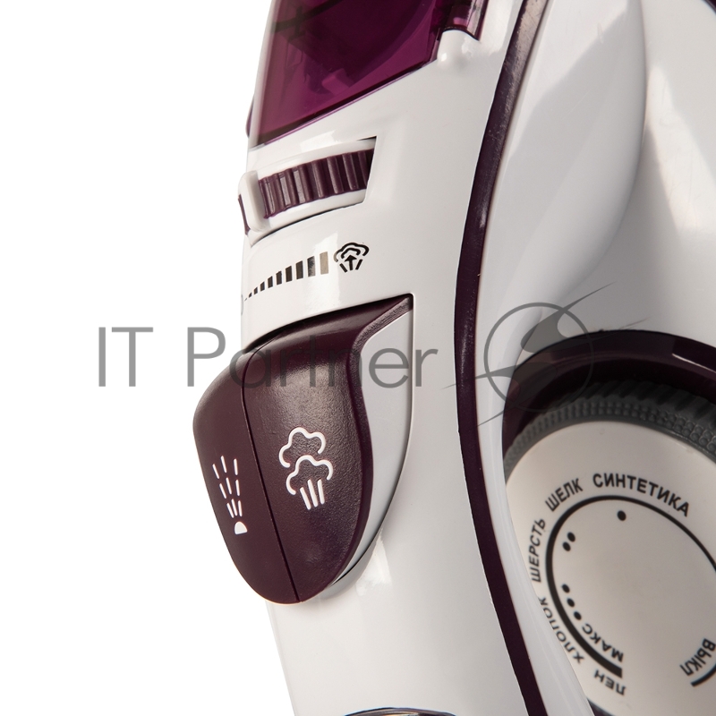 Утюг ENDEVER Delta 215 белый/бордовый