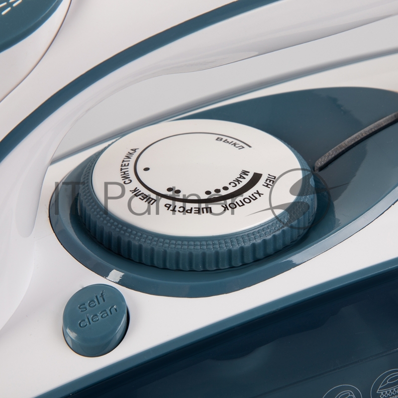 Утюг ENDEVER Delta 214 белый/голубой