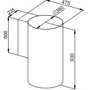 Кухонная вытяжка MAUNFELD Lee Isla (sensor) 39 черный