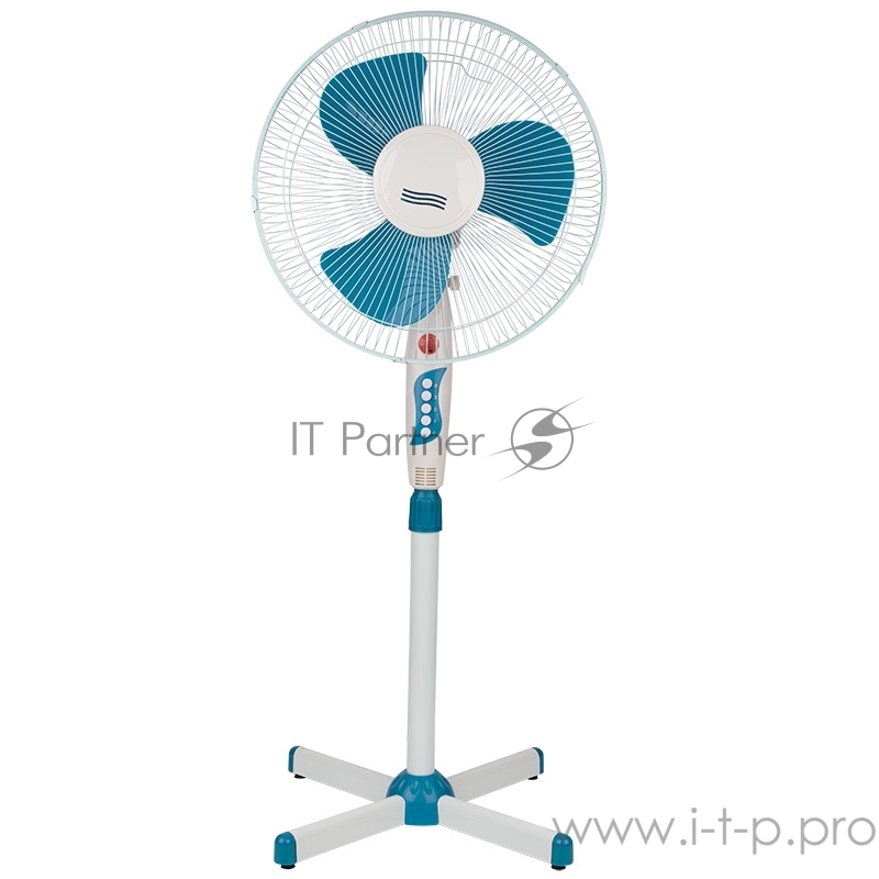 Вентилятор напольный DUX DX-1603 40 Вт, 220V, цвет белый/синий (в коробке 2 шт.)
