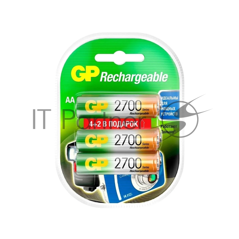 Аккумулятор GP 270AAHC4/2FR-2CR6 (4+2) (6 шт. в уп-ке) аккумулятор