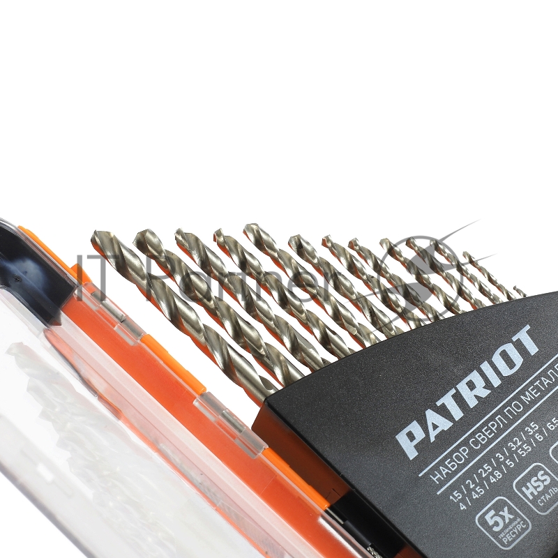 Набор сверл по металлу PATRIOT, быстрорежущая сталь, 13 шт: 1,5-6,5мм, в пластиковом боксе