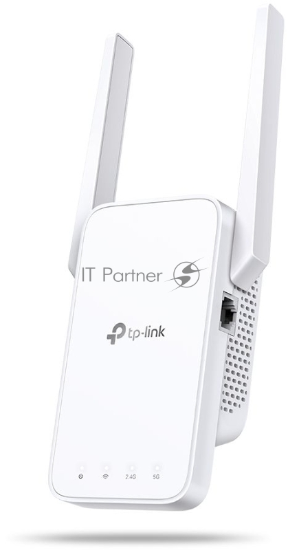 RE315 AC1200 OneMesh усилитель Wi-Fi сигнала, два диапазона Wi-Fi, две внешние антенны, 1 порт 10/100 Мбит/с