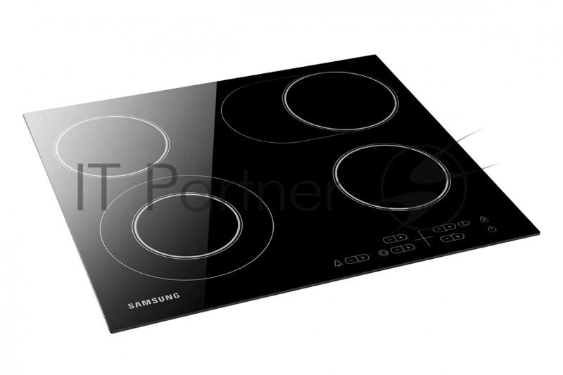 Встраиваемая электрическая варочная панель Samsung NZ64T3516AK/WT, 55 х 575 х 505 мм, стеклокерамика, скошенный край, черный