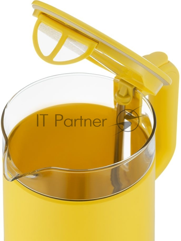 Чайник электрический Kitfort KT-6124-5 1.2л. 2200Вт желтый (корпус: пластик)