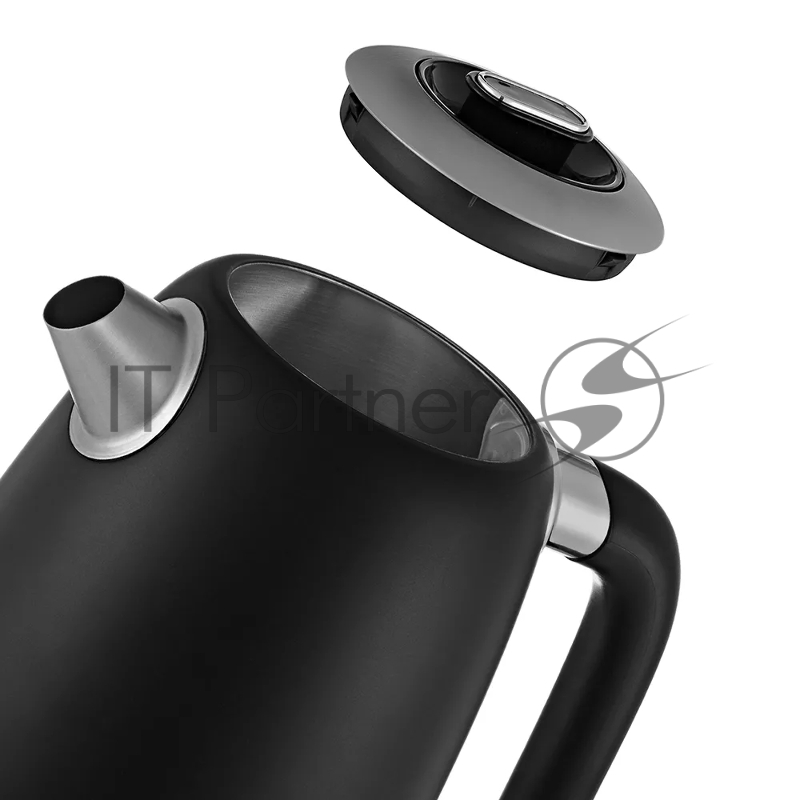 Чайник электрический Kitfort KT-6121-1 1.7л. 2200Вт черный (корпус: нержавеющая сталь/пластик)