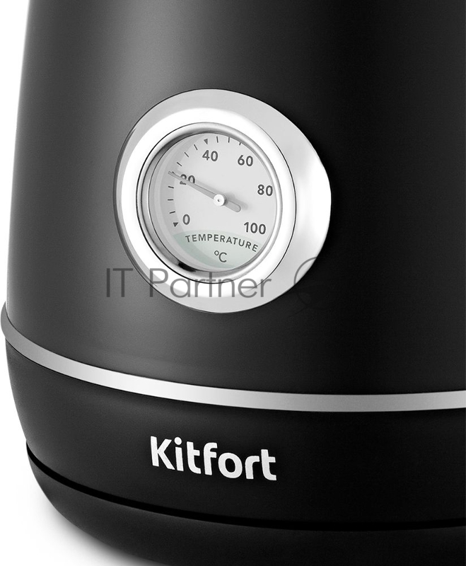 Чайник электрический Kitfort KT-6122 1.7л. 2200Вт черный (корпус: нержавеющая сталь/пластик)