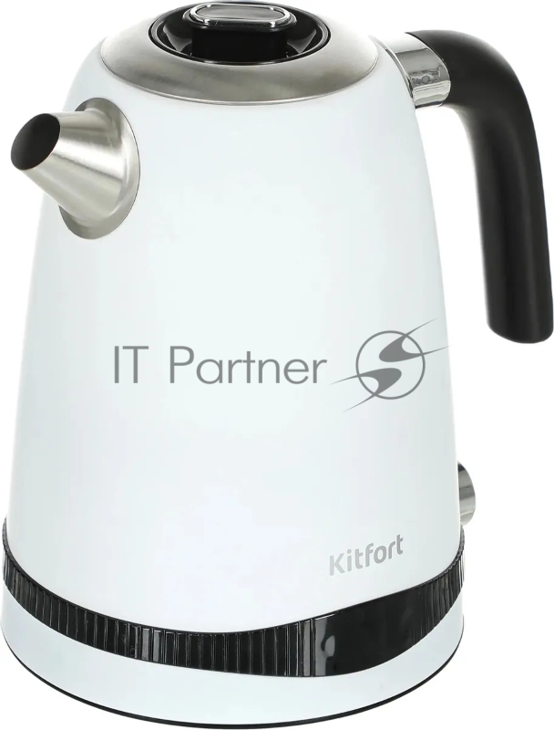 Чайник электрический Kitfort KT-6121-2 1.7л. 2200Вт белый (корпус: нержавеющая сталь/пластик)