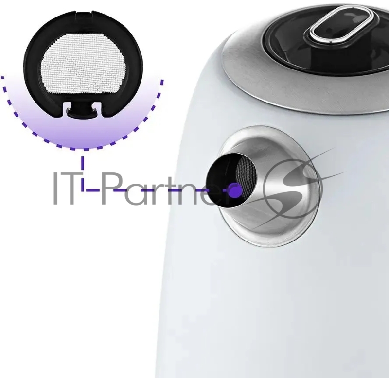 Чайник электрический Kitfort KT-6121-2 1.7л. 2200Вт белый (корпус: нержавеющая сталь/пластик)