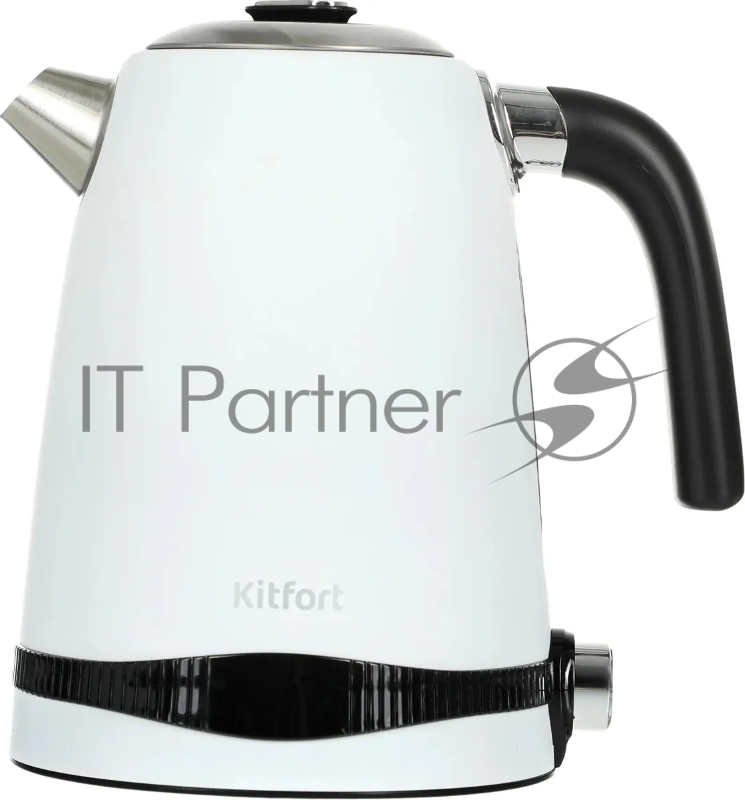 Чайник электрический Kitfort KT-6121-2 1.7л. 2200Вт белый (корпус: нержавеющая сталь/пластик)
