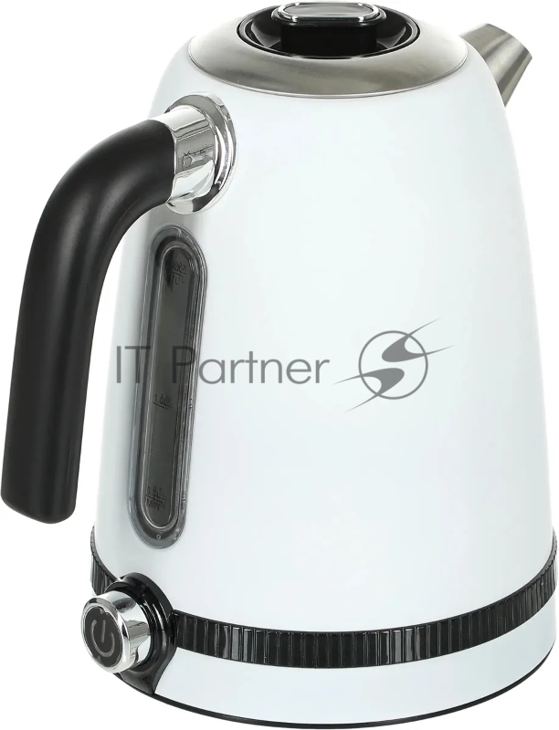 Чайник электрический Kitfort KT-6121-2 1.7л. 2200Вт белый (корпус: нержавеющая сталь/пластик)